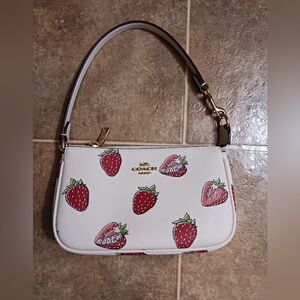 Coach Strawberry Nolita W/ 3 Charms, and 3 Bag Extenders